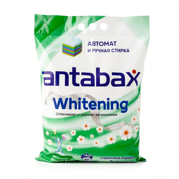 Стиральный порошок 2,4кг. универсальный, против пятен (зеленый) ANTABAX *5
