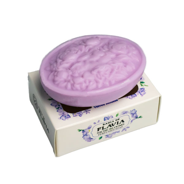 Мыло Flavia резное парфюмированное 125 гр Velvet Mousse в картоне