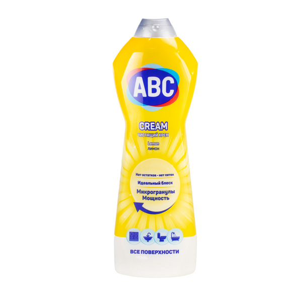 Чистящий крем 750мл Лимон ABC 