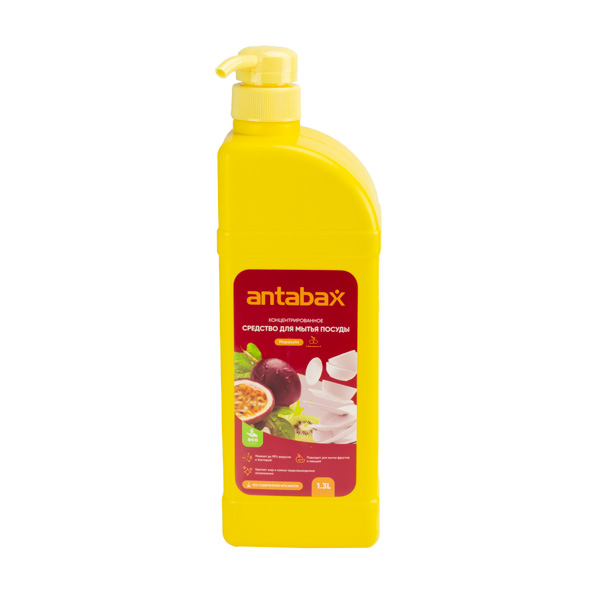 Средство для мытья посуды 1,3л. "Маракуя" ANTABAX *8шт.