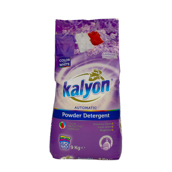 Стиральный порошок автомат для цветного и белого, 9 кг. KALYON фиолетовый