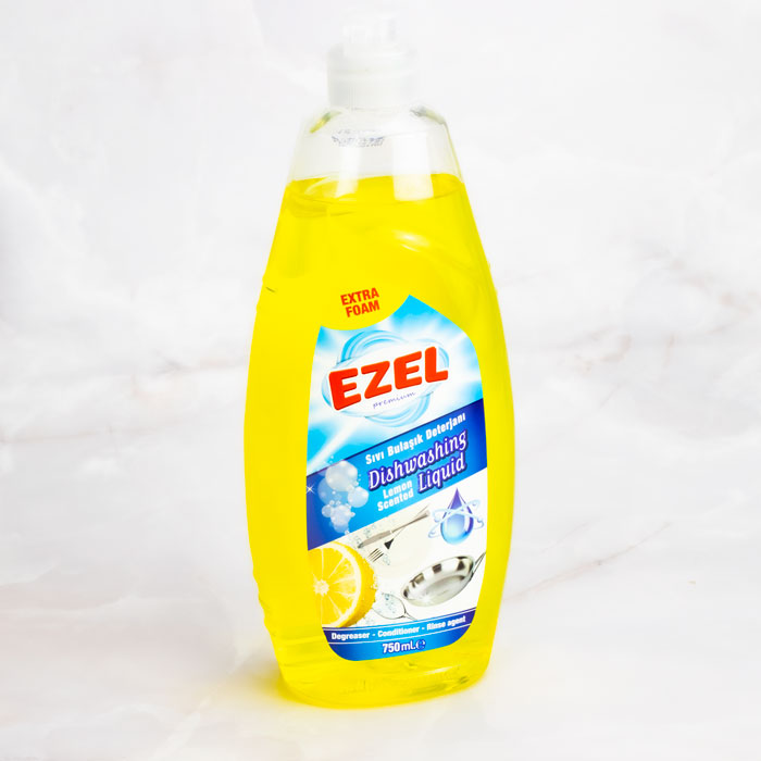 Жидкость для мытья посуды лимон 500мл. Ezel Premium