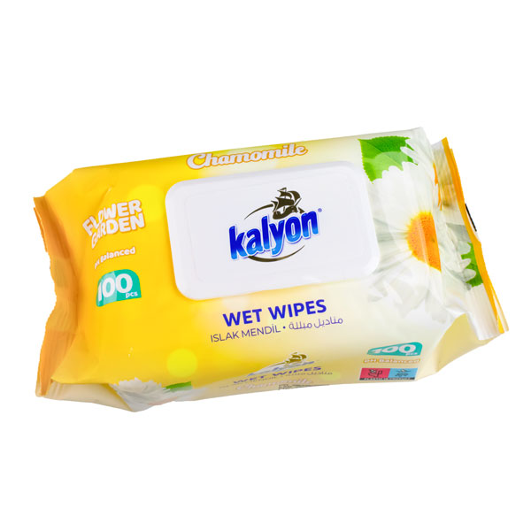 Влажные салфетки Ромашка 100 шт KALYON