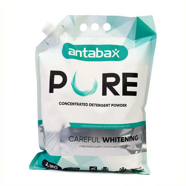 Стиральный порошок 2,1кг. PURE для белых (бирюзовый) ANTABAX *6