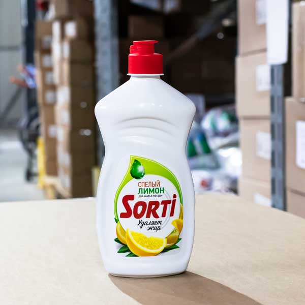 Средство для мытья посуды Sorti Лимон 450 г