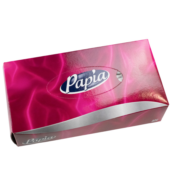 Салфетки для лица 100 шт. PAPIA 2 сл. *24