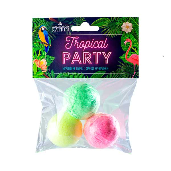 Набор бурлящих шаров 120г "Tropical Party" (3*40г)