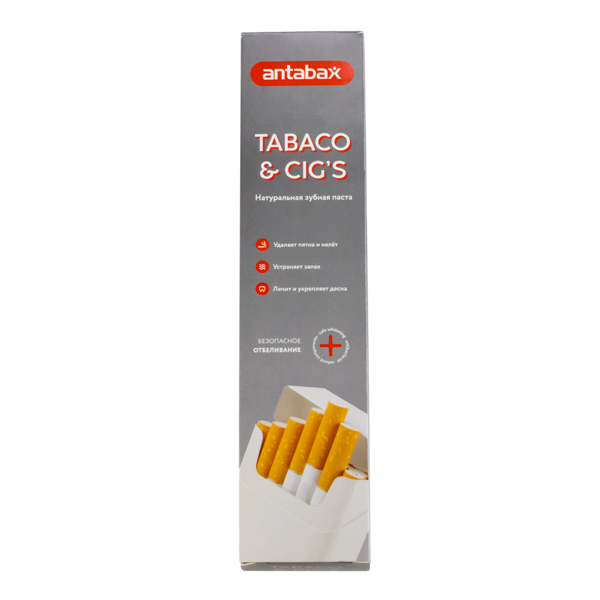 Зубная паста 100 гр. Tabaco&Cigs ANTABAX *12