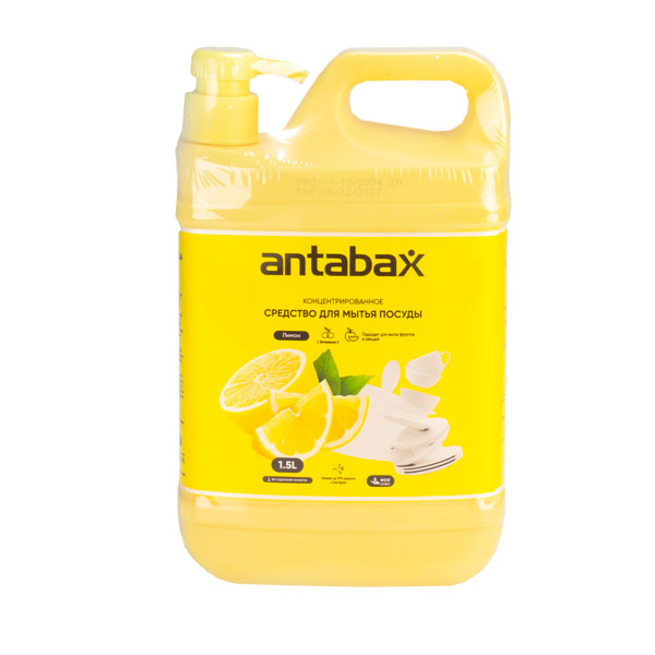 Средство для мытья посуды 1,5л. "Лимон" ANTABAX *8шт.