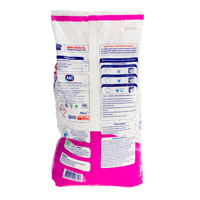 Порошок для стирки цветного белья 10кг. ABC