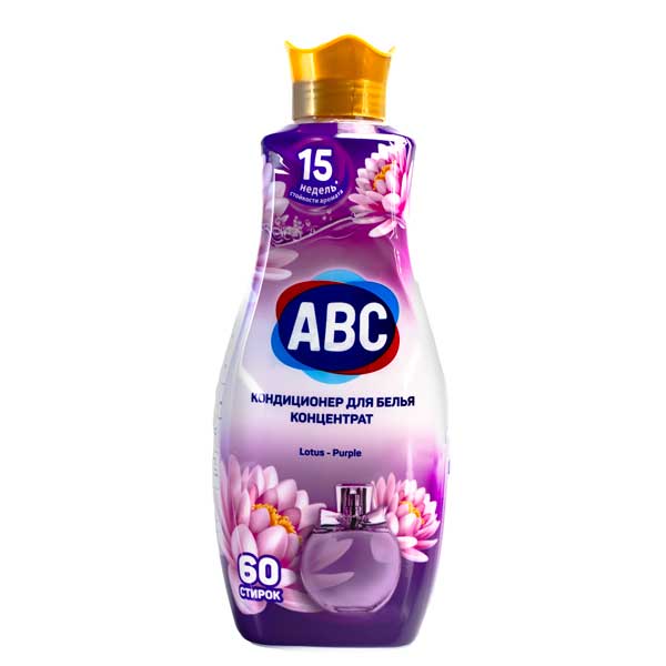 ABC Концентрат кондиционера (ополаскиватель) Фиолетовый Лотос (LOTUS PURPLE)1440 мл/9