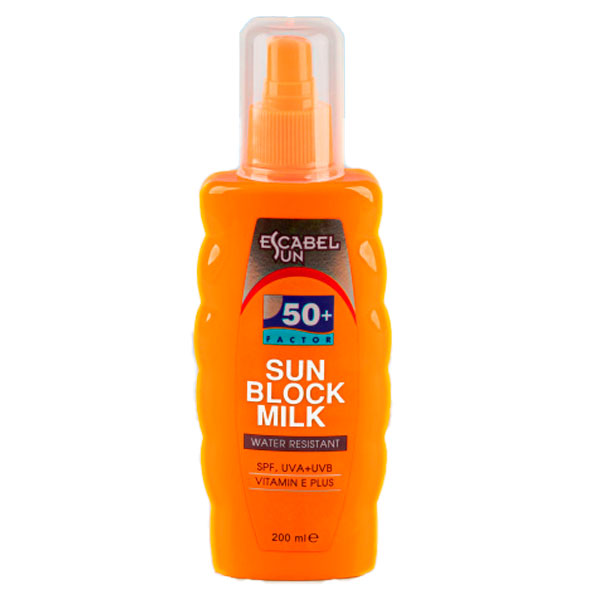 Солнцезащитное молочко block SPF 50 + ESCABEL 200 ml