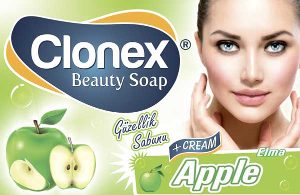 Мыло Clonex 60 гр. Apple (яблоко) бумажная упак.