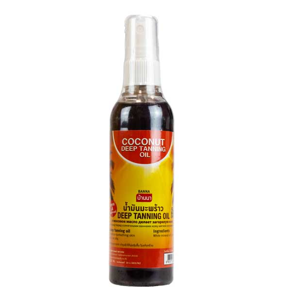 Кокосовое Масло для загара Banna. Banna (Coconut Deep Tanning Oil), 120 мл