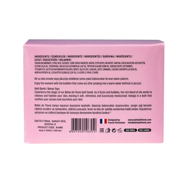 Бомбочки для ванны BAHIA DE FLAVIA   BATH BOMB 160 GR REVIVING MORNING ROUTINE