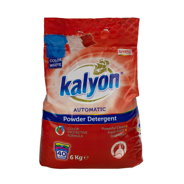 Стиральный порошок автомат для цветного и белого, 6 кг. KALYON красный
