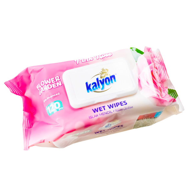 Влажные салфетки Роза 120 шт KALYON