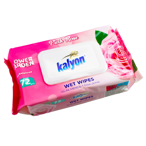 Влажные салфетки Роза 72 шт KALYON