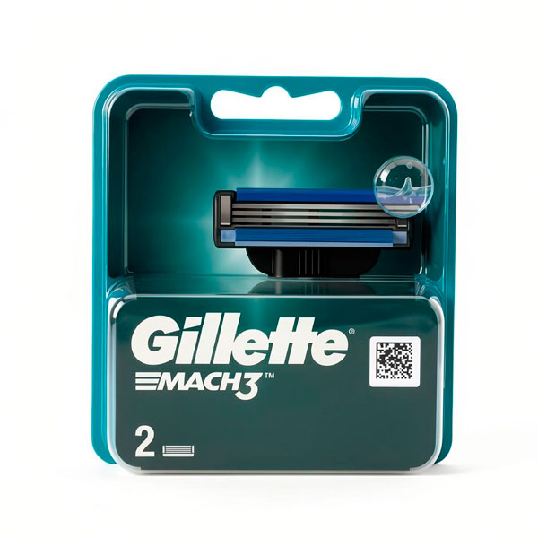 Сменные кассеты 2шт.GILLETTE MACH3 *20