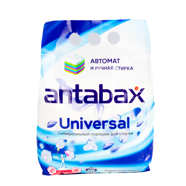 Стиральный порошок 1кг. универсальный суперчистящий, цветущая роза ANTABAX-PREMIUM *12
