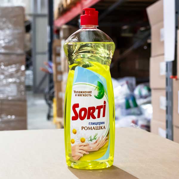 Жидкость для мытья посуды Sorti Глицерин (Ромашка) 900 г