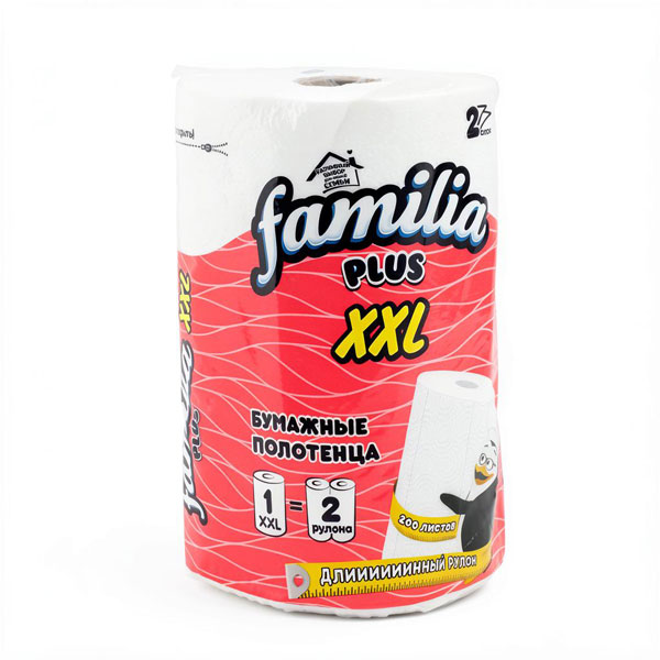 Полотенца бумажные 2сл 1рул. XXL FAMILIA *18