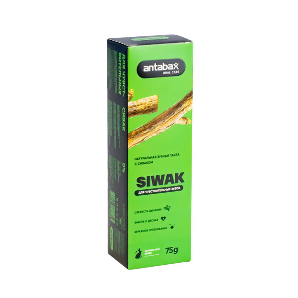 Зубная паста 75 гр. Siwak (зеленая) ANTABAX *12