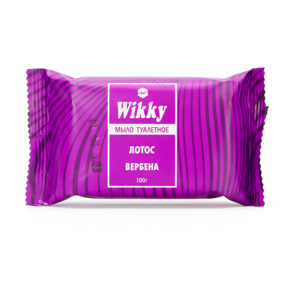 Мыло 100г флоупак Лотос и вербена Wikky *72