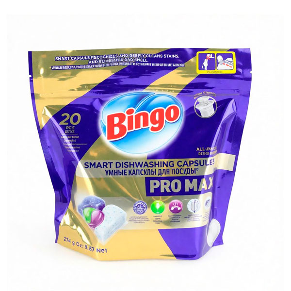 Капсулы для ПММ 20шт. BINGO PRO MAX  *7