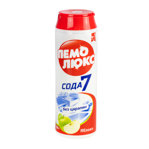 Чистящий порошок 480 гр. ПЕМОЛЮКС яблоко *16