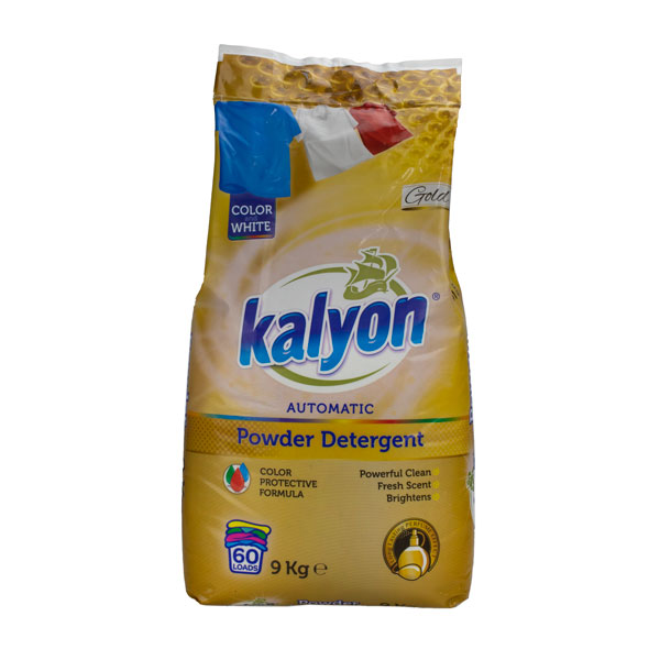 Стиральный порошок автомат для цветного и белого, 9 кг. KALYON золотой