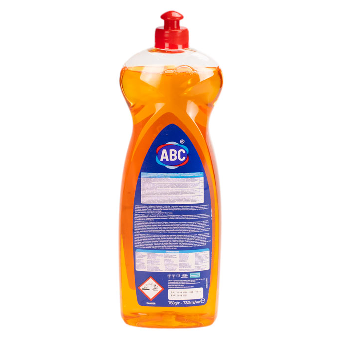 Жидкость для мытья посуды 750мл Апельсин ABC