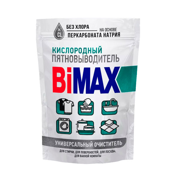Кислородный многофункциональный пятновыводитель-очиститель BiMax  1000 г