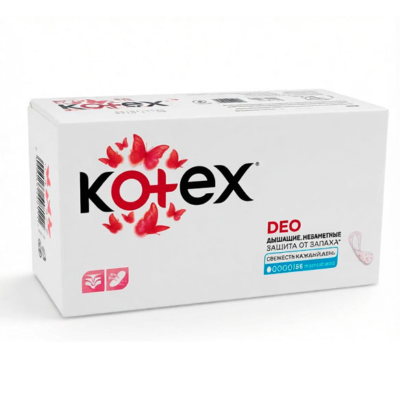 Прокладки ежедневные 56 шт. KOTEX DEO SUPERSLIM *16