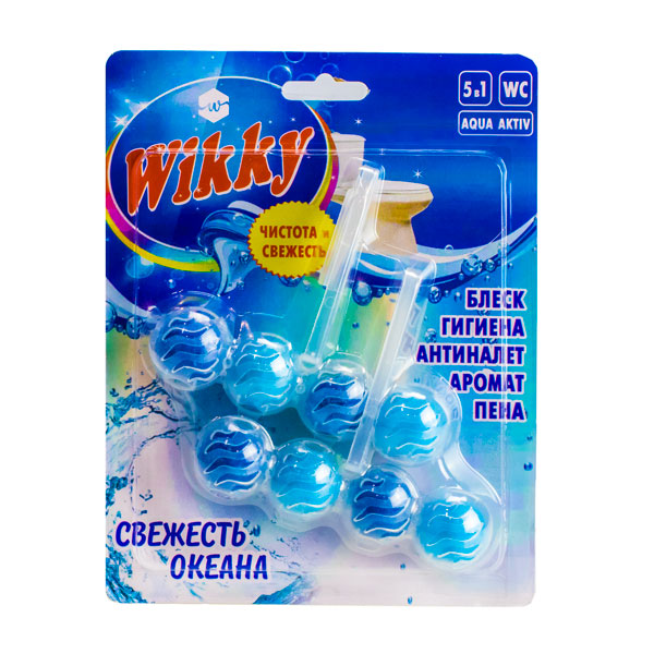 Подвесной блок для унитаза Wikky 4*2 шт Свежесть океана