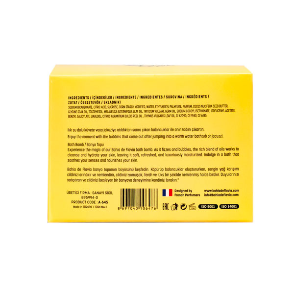 Бомбочки для ванны BAHIA DE FLAVIA   BATH BOMB 160 GR REFRESHING WEEKEND ROUTINE