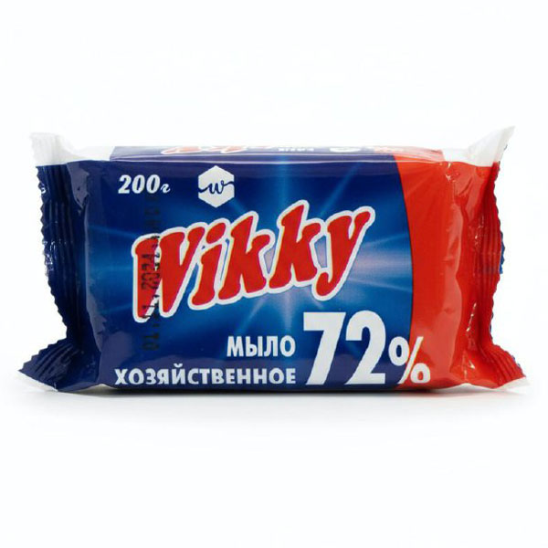 Мыло хозяйственное Wikky 72% 200г в плёнке/60