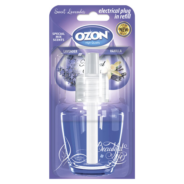 Освежитель воздуха, блок для розетки OZON PLUG IN 19 мл. Сладкая лаванда