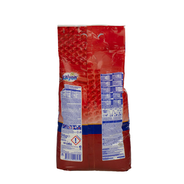 Стиральный порошок автомат для цветного и белого, 9 кг. KALYON красный