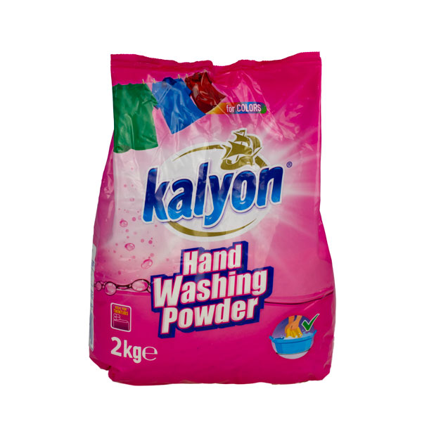 Стиральный порошок ручной для цветного и белого, 2 кг. KALYON розовый