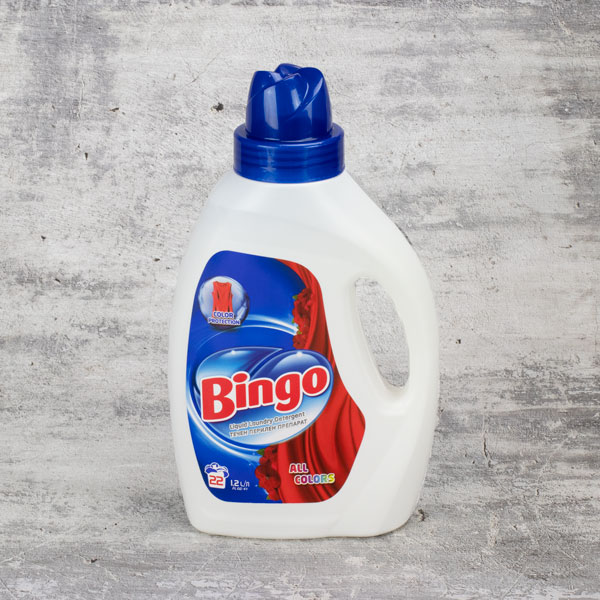 Средство для стирки 1,2 л. BINGO WHITES&COLORS *12
