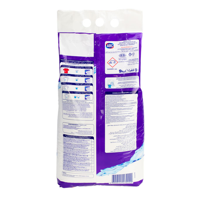 Порошок для стирки белья Лаванда 9кг. ABC