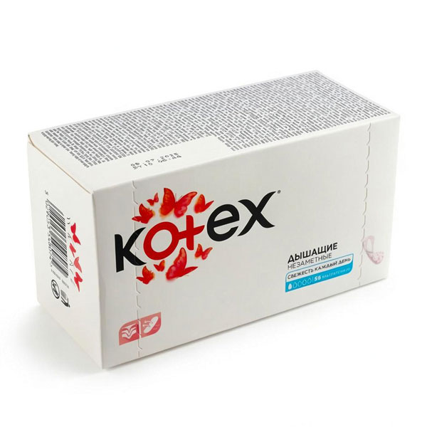 Прокладки ежедневные 56 шт. KOTEX SUPERSLIM *16