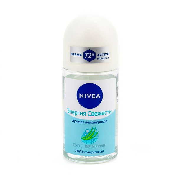 Антиперспирант жен рол. 50мл. NIVEA DEO ЭНЕРГИЯ СВЕЖЕСТИ *6