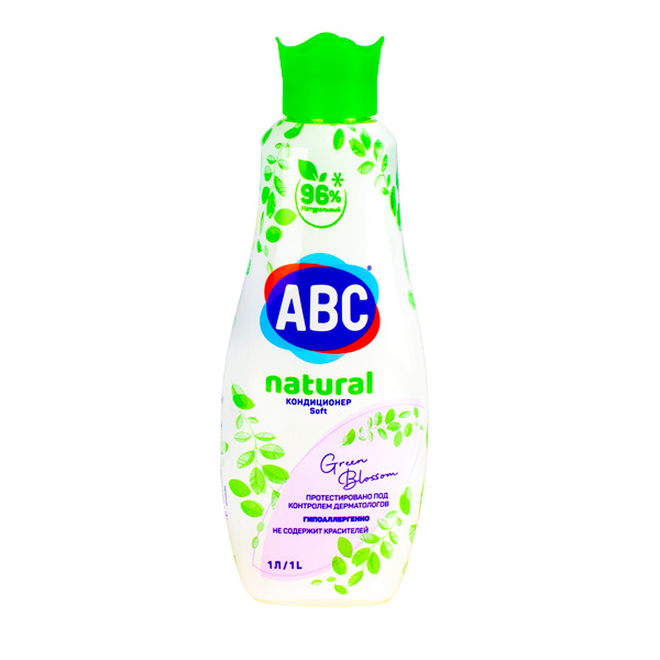 Кондиционер для белья 1л. натуральный Зеленый цветок ABC