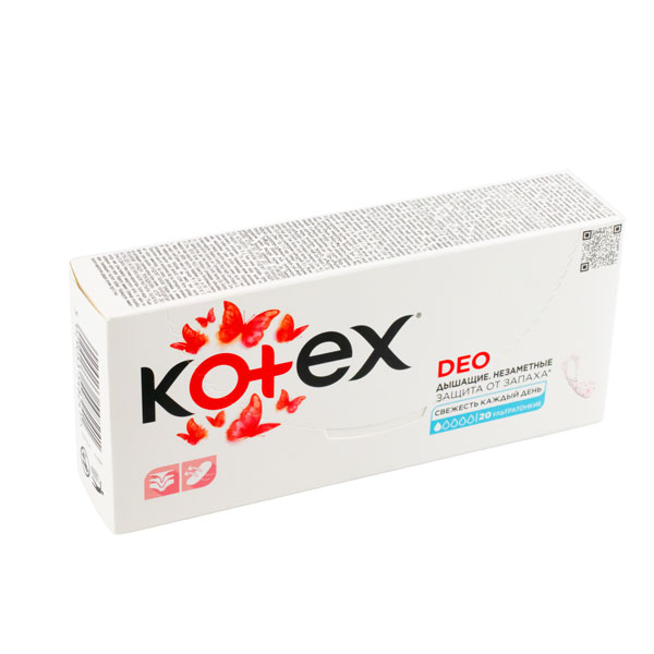 Прокладки ежедневные 20 шт. KOTEX УЛЬТРАТОНКИЕ ДЕО *16