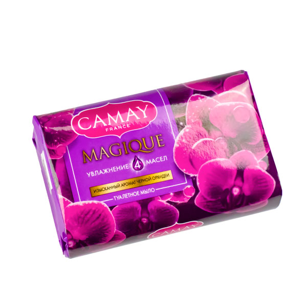 Мыло туалетное 85гр. CAMAY МАГИЧ ЗАКЛИН ЧЕРН/ОРХИД/ПАЧУЛИ *48