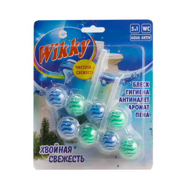 Подвесной блок для унитаза Wikky 4*2 шт Хвойная свежесть