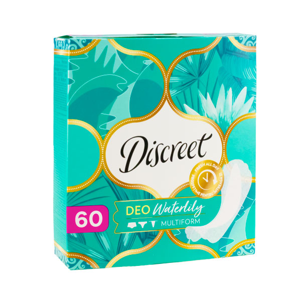 Прокладки ежед 60шт. DISCREET DEO WATER LILY *8