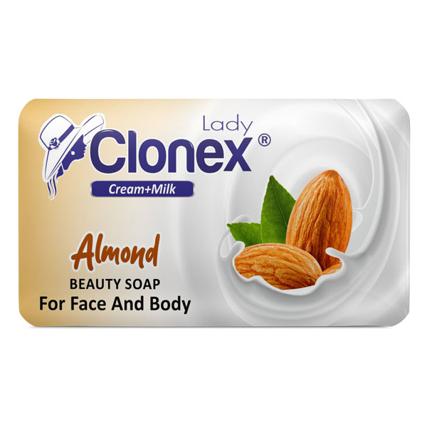 Мыло-крем Clonex 140 гр. Cream+milk Almond (миндаль) бумажная упак 